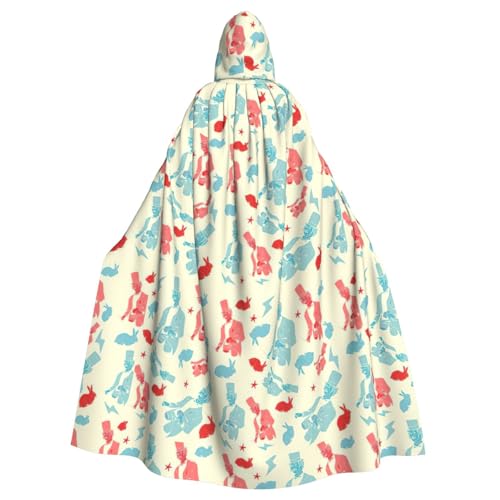 FBGHHTY Halloween-Kapuzenumhang mit Zauberhasen-Motiv, volle Länge, Unisex, für Erwachsene FBGHHTY Halloween-Kapuzenumhang mit Zauberhasen-Motiv, volle Länge, Unisex, für Erwachsene von FBGHHTY