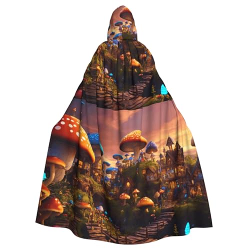 FBGHHTY Halloween-Kapuzenumhang mit magischem Pilzdruck, volle Länge, Unisex, für Erwachsene FBGHHTY Halloween-Kapuzenumhang mit magischem Pilzdruck, volle Länge, Unisex, für Erwachsene von FBGHHTY