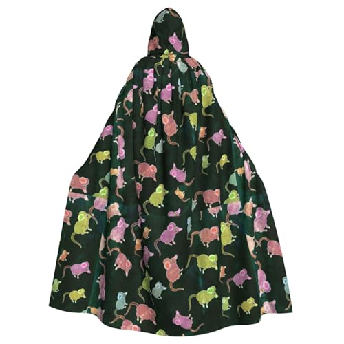 FBGHHTY Halloween-Kapuzenumhang mit niedlichem Maus-Druck, volle Länge, Unisex, für Erwachsene FBGHHTY Halloween-Kapuzenumhang mit niedlichem Maus-Druck, volle Länge, Unisex, für Erwachsene von FBGHHTY