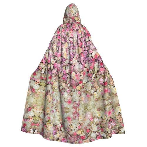FBGHHTY Halloween-Kapuzenumhang mit pinkem Blumendruck, volle Länge, Unisex, für Erwachsene FBGHHTY Halloween-Kapuzenumhang mit pinkem Blumendruck, volle Länge, Unisex, für Erwachsene von FBGHHTY