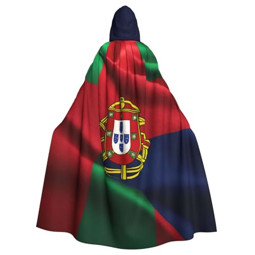 FBGHHTY Halloween-Kapuzenumhang mit portugiesischer Flagge, volle Länge, Unisex, für Erwachsene FBGHHTY Halloween-Kapuzenumhang mit portugiesischer Flagge, volle Länge, Unisex, für Erwachsene von FBGHHTY