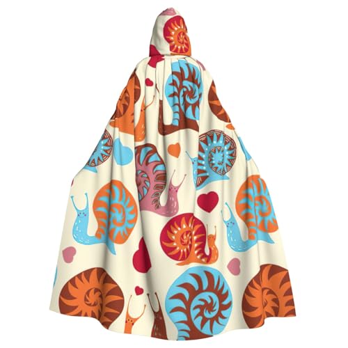 FBGHHTY Halloween-Kapuzenumhang mit süßem Schnecken-Druck, volle Länge, Unisex, für Erwachsene FBGHHTY Halloween-Kapuzenumhang mit süßem Schnecken-Druck, volle Länge, Unisex, für Erwachsene von FBGHHTY