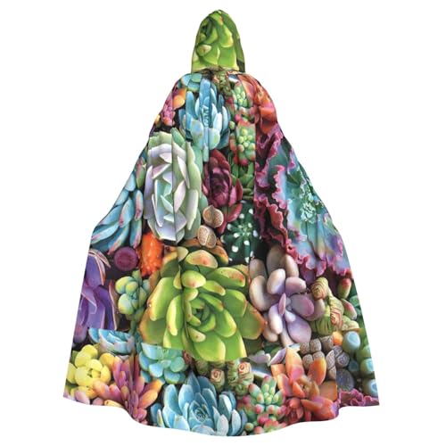 FBGHHTY Halloween-Kapuzenumhang mit süßem Sukkulenten-Aufdruck, volle Länge, Unisex, für Erwachsene FBGHHTY Halloween-Kapuzenumhang mit süßem Sukkulenten-Aufdruck, volle Länge, Unisex, für Erwachsene von FBGHHTY