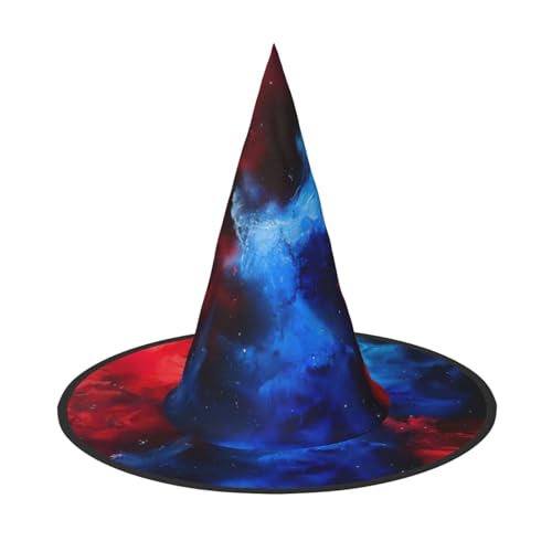 FBGHHTY Hexenhut für Halloween, faltbar, für Karneval, Maskeraden und Cosplay-Events, Rot / Blau FBGHHTY Hexenhut für Halloween, faltbar, für Karneval, Maskeraden und Cosplay-Events, Rot / Blau von FBGHHTY