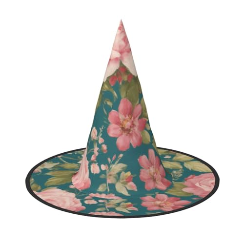 FBGHHTY Hexenhut mit Blütendruck, Unisex, Halloween, faltbar, für Karneval, Maskeraden und Cosplay-Events FBGHHTY Hexenhut mit Blütendruck, Unisex, Halloween, faltbar, für Karneval, Maskeraden und Cosplay-Events von FBGHHTY