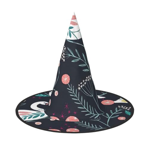 FBGHHTY Hexenhut mit Blumendruck, Unisex, Halloween, faltbar, für Karneval, Maskeraden und Cosplay-Events FBGHHTY Hexenhut mit Blumendruck, Unisex, Halloween, faltbar, für Karneval, Maskeraden und Cosplay-Events von FBGHHTY