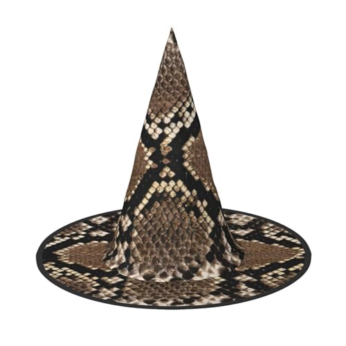 FBGHHTY Hexenhut mit Serpentinenmuster, Unisex, Halloween, faltbar, für Karneval, Maskeraden und Cosplay-Events FBGHHTY Hexenhut mit Serpentinenmuster, Unisex, Halloween, faltbar, für Karneval, Maskeraden und Cosplay-Events von FBGHHTY