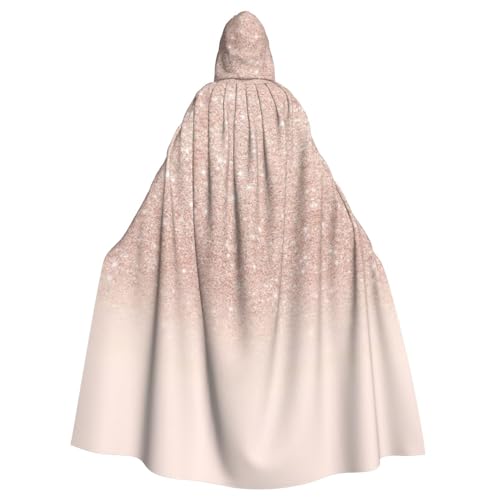 FBGHHTY Rotgoldener Tapetendruck, Halloween-Kapuzenumhang, volle Länge, Erwachsene, Unisex, Karneval, Umhang mit für Cosplay von FBGHHTY
