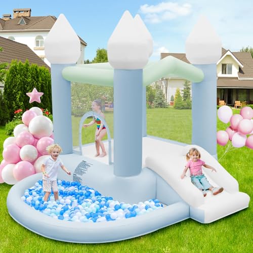 FBSPORT Hüpfburg Kinder mit Gebläse, Indoor & Outdoor Hüpfburgen mit Rutsche, Großer Ball Pit, Bounce House für Garten, Hochzeitsparty, Kindergeburtstag, Party, Geschenke FBSPORT Hüpfburg Kinder mit Gebläse, Indoor & Outdoor Hüpfburgen mit Rutsche, Großer Ball Pit, Bounce House für Garten, Hochzeitsparty, Kindergeburtstag, Party, Geschenke von FBSPORT