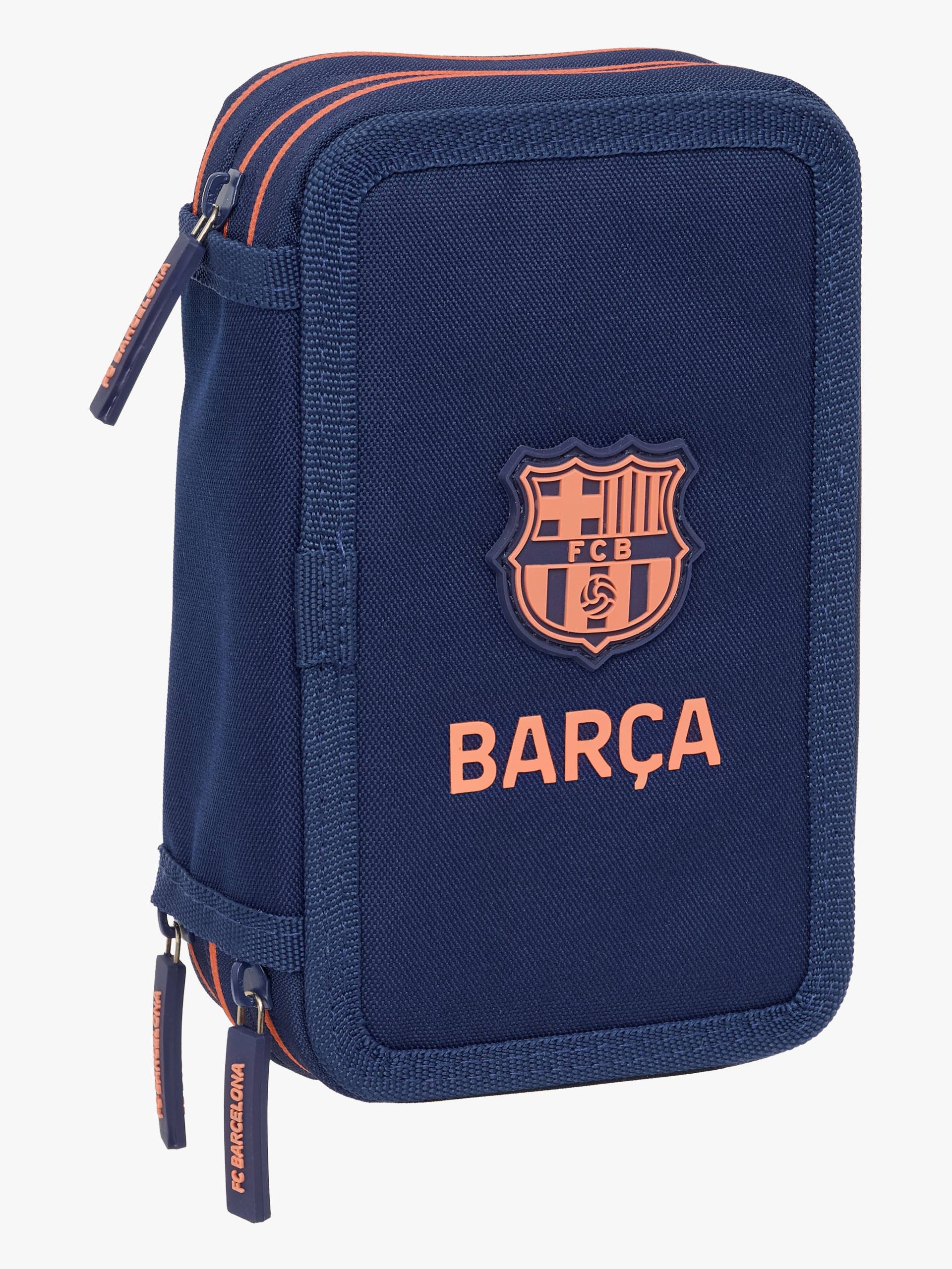 FC Barcelona Gefülltes Dreifach-Federmäppchen 37 Teile, 2ª Equipment von FC Barcelona