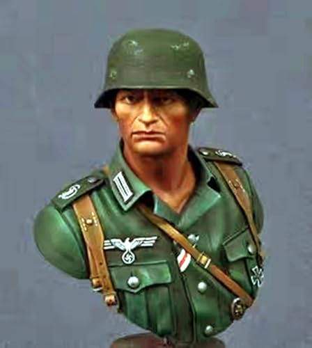 1/10 WWII German Soldier Resin Bust Model Kit Unbemalte und unmontierte Miniaturbüste aus Resin //jA9u-1 von FCBEL