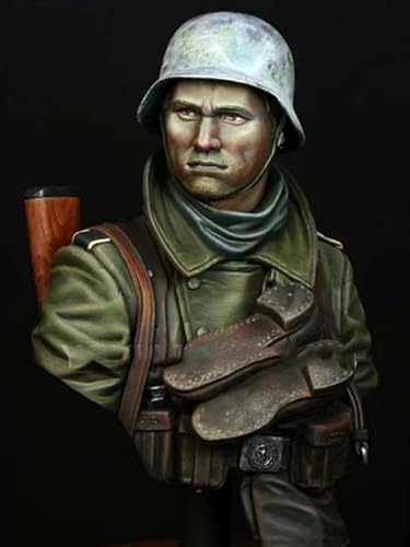 1/10 WWII German Soldier Resin Bust Model Kit Unbemalte und unmontierte Miniaturbüste aus Resin //jA9u-3 von FCBEL