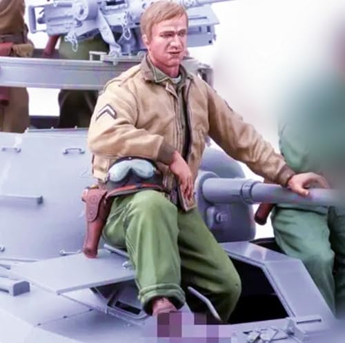 1/16 WWII Panzersoldat Resin Modellbausatz Unbemalt und unmontiert Figur Resin Modellbausatz (ohne Panzer) //7j7S7F von FCBEL