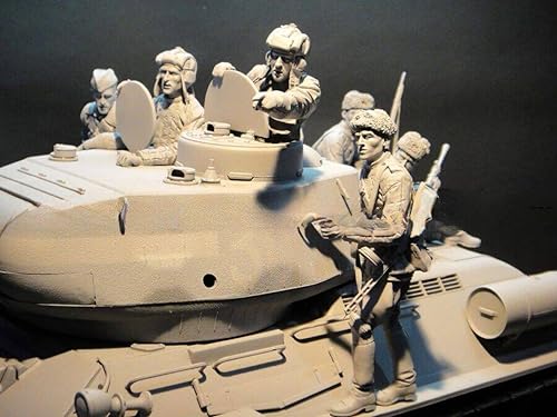 1/16 WWII Sowjetischer Panzersoldat Resin Modellbausatz Unbemalter und unmontierter Soldat Resin Modellbausatz (7 Figuren, Keine Panzer) //C7H4d8Z von FCBEL
