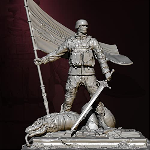 1/24 Sci-Fi Agent Soldier Resin Soldier Model Miniaturfiguren-Kit Unmontierte und unbemalte Resin-Montageteile //Uv8-72 von FCBEL