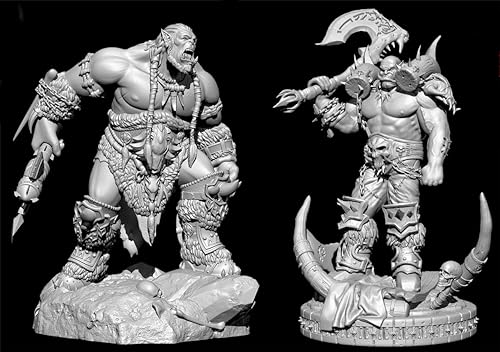 1/32 Ancient Orc Warrior Resin Modellbausatz Unbemalte und unmontierte Figur Resin Modellbausatz (2 Figuren) /S0N1 von FCBEL