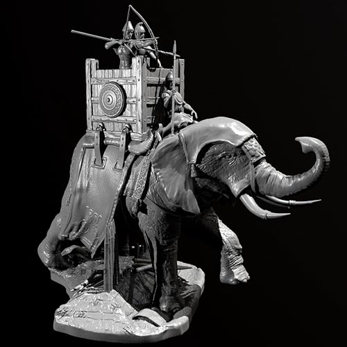 1/35 Antiker Soldat Resin Modellbausatz Unbemalt und unmontiert Figur Resin Modellbausatz (mit Elefant) // X25t3 von FCBEL