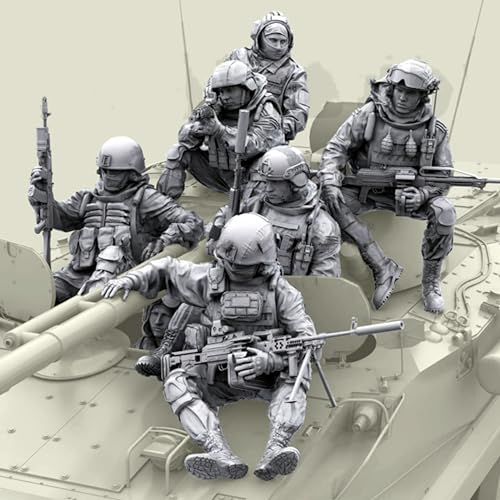 1/35 Ukrainian Commando Soldier Resin Model Kit Unpainted Unassembled Resin Model Parts (7 Men) // lo4Y-1 von FCBEL