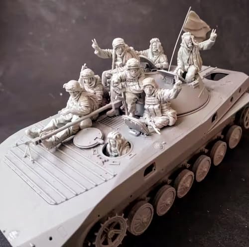 1/35 Ukrainian Commando Tank Soldier Resin Model Kit Unbemaltes und unmontiertes Miniaturmodell aus Resin (8 Personen)// fA2u-3 von FCBEL