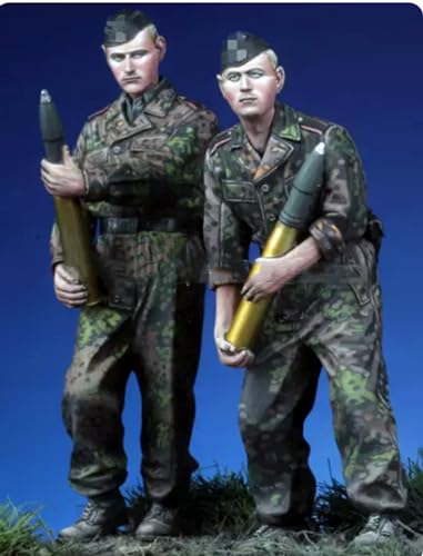 1/35 WWII Deutscher Soldat Resin Modellbausatz Unbemalt und unmontiert Resin Modellteile (2-Personen)//Kx8s-3 von FCBEL