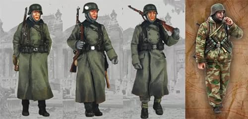 1/35 WWII Deutscher Soldat Resin Modellbausatz Unbemalt und unmontiert Resin Modellteile (4 Männer)//Sx9A-8 von FCBEL