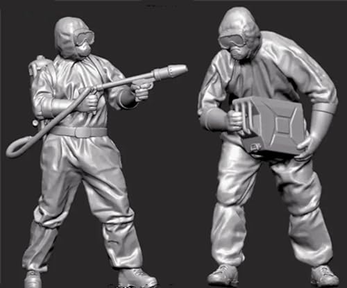 1/35 WWII Sci-Fi Bio-Soldier Warrior Resin Figur Modellbausatz unbemalt und unmontiert Resin Modellteile (2-Personen) // jx7o-5 von FCBEL