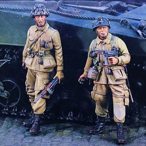 1/35 WWII Tank Soldier Resin Model Kit Unbemalt und unmontiert Soldier Resin Model Kit (2 Figuren, Keine Panzer) // X9W7S4 von FCBEL