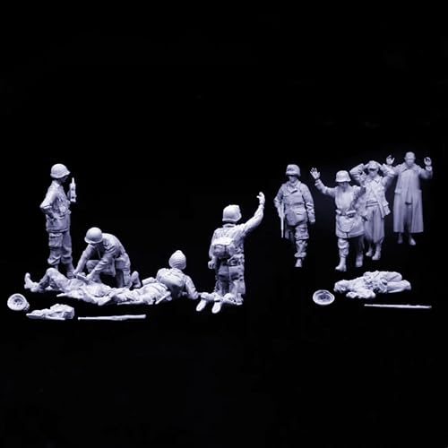 1/35 WWII US Airborne Soldiers Resin Model Kit Unbemalte und unmontierte Resin Modellteile (10 Männer) // Sx4A-1 von FCBEL