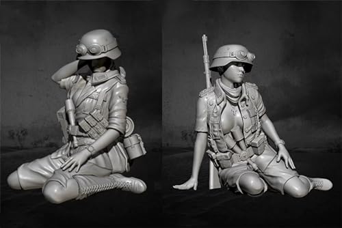 1/35 WWII Weiblicher Soldat Resin Modellbausatz Unbemalt Unmontierte Resin Modellteile (2 Personen) // lo9Y-4 von FCBEL