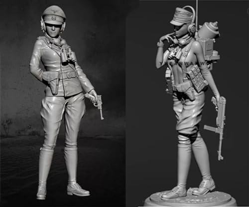 1/35 WWII Weiblicher Soldat Resin Modellbausatz Unbemalt Unmontierte Resin Modellteile (2 Personen) // lo9Y-6 von FCBEL
