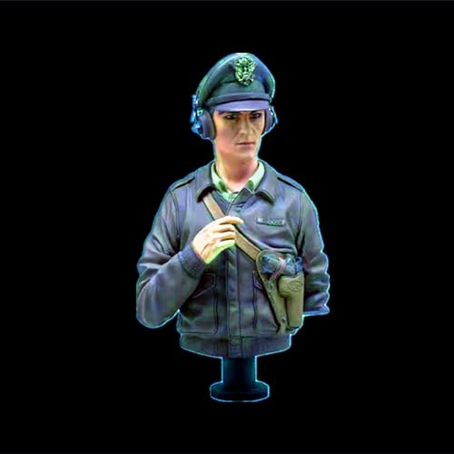 1/9 Deutscher Panzerkommandant WWII Resin Büste Modellbausatz Unbemalt und unmontiert Miniatur Büste aus Resin // jA1u-1 von FCBEL
