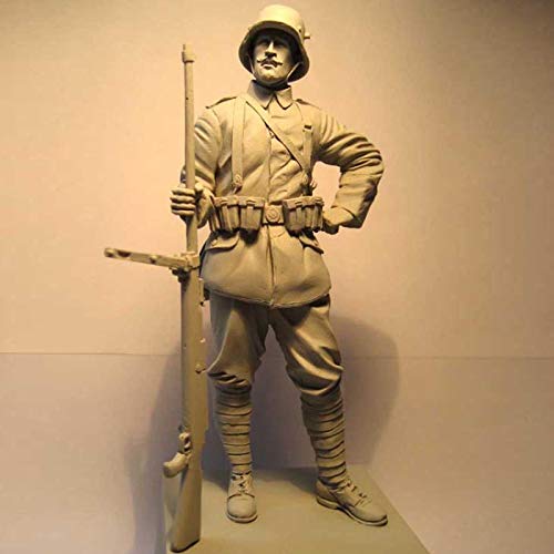 FCBEL 1/16 WWII Militärthema Deutscher MG-Schütze Resin Soldatenmodell, unmontiert und unbeschichtet ungefärbter Modellbausatz / Y0973 von FCBEL