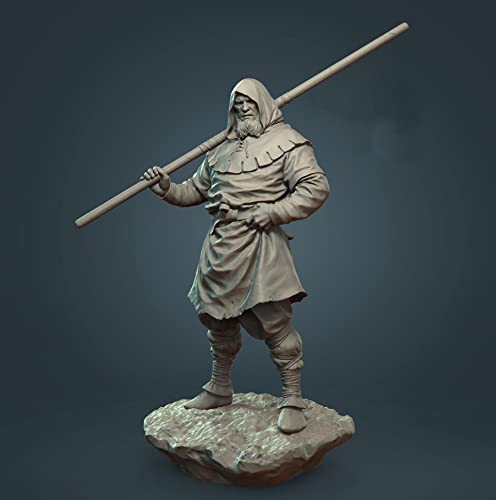 FCBEL 1/24 75MM Antiker Wikinger-Krieger-Harz-Charakter Druckgussmodell, unmontiert und unbemalt Miniatur-Soldat-Bausatz/A19514 von FCBEL