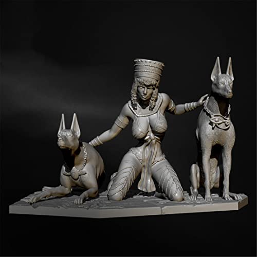 FCBEL 1/24 Fantasy Queen of Egypt Miniatur-Set Resin-Charakter-Druckgussmodell, unmontiert und unbemalt Modellset //X4815J von FCBEL