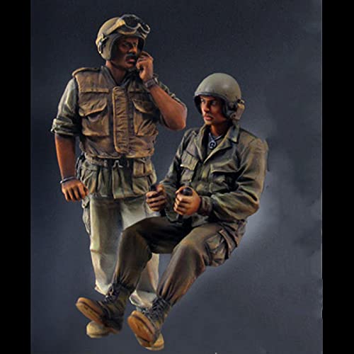 FCBEL 1/35 Vietnamkrieg US Army Helikopter Pilot Resin Model Soldier Bausatz (2 Personen) zerlegt und unbemalt Druckguss Miniaturbausatz/K4257A von FCBEL