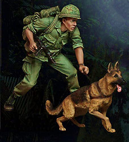 FCBEL 1/35 Vietnamkrieg US Army und Hund Resin Modell Soldat Bausatz, unmontiert und unbemalt Miniaturbausatz //K3983A von FCBEL