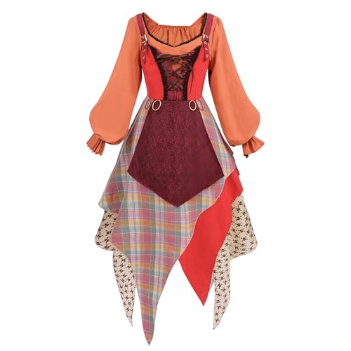 FCCAM Hexenkostüm, Kleid für Damen, Mary Sanderson, Kostüm, Erwachsene, unregelmäßiger Hokus, Pokus, Kostüm, Halloween, M FCCAM Hexenkostüm, Kleid für Damen, Mary Sanderson, Kostüm, Erwachsene, unregelmäßiger Hokus, Pokus, Kostüm, Halloween, M von FCCAM FCCAM