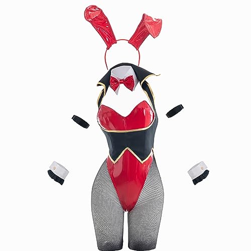 FCCAM Yumeko Jabami Bunny Cosplay Kakegurui Yumeko Jabami Bunny Girl Bodysuit Cosplay Bunny One Piece Kostüm Outfit von FCCAM FCCAM