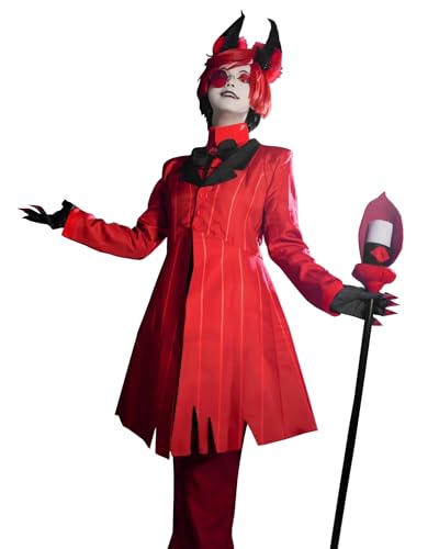 FCCAM Anime Cosplay Hazbin Hotel Cosplay Alastor Kostüm Halloween Anzug Set XXL FCCAM Anime Cosplay Hazbin Hotel Cosplay Alastor Kostüm Halloween Anzug Set XXL von FCCAM