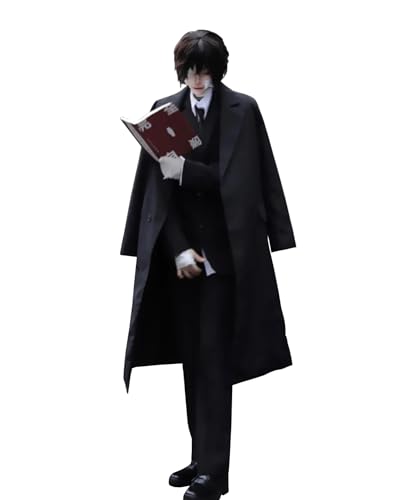 FCCAM Bungo Stray Dogs Cosplay Dazai Osamu Cosplay Anime Cosplay Dazai Osamu Kostüm Karnevals Kostüm, L FCCAM Bungo Stray Dogs Cosplay Dazai Osamu Cosplay Anime Cosplay Dazai Osamu Kostüm Karnevals Kostüm, L von FCCAM