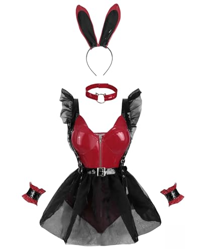 FCCAM Bunny Kostüm Frauen Bunny Girl Cospaly Bunny Costüm Bunny Girl Senpai Bunny Suit mit Ohren, L FCCAM Bunny Kostüm Frauen Bunny Girl Cospaly Bunny Costüm Bunny Girl Senpai Bunny Suit mit Ohren, L von FCCAM