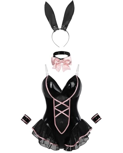FCCAM Bunny Kostüm Frauen Bunny Girl Senpai Cosplay Anime Senpai Bunny Suit mit Ohren, M von FCCAM