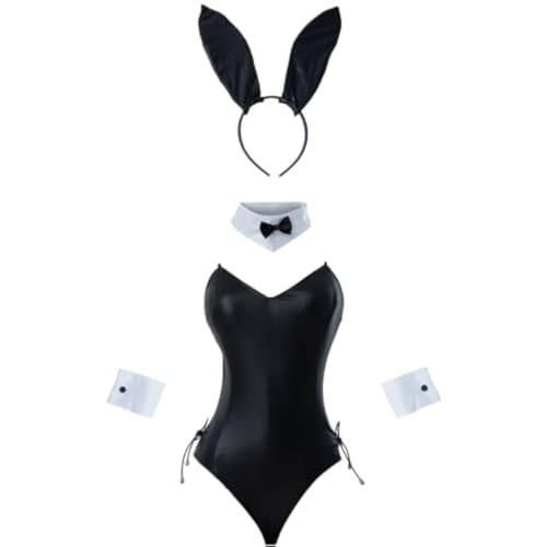 FCCAM Bunny Kostüm Frauen Ganyu Cosplay Genshin Impact Cosplay Bunny Suit mit Ohren L von FCCAM