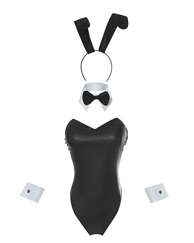 FCCAM Bunny Kostüm Frauen Girl Sakurajima Mai Cosplay Kostüm Anime Senpai Bunny Suit mit Ohren schwarz XXL FCCAM Bunny Kostüm Frauen Girl Sakurajima Mai Cosplay Kostüm Anime Senpai Bunny Suit mit Ohren schwarz XXL von FCCAM