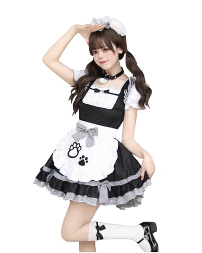 FCCAM Maid Dress Cat Maid Dress Maid Outfit Maid Cosplay hausmädchen kostüm zimmermädchen kostüm Maid Dress Dienstmädchen Kostüm Kellnerin Kostüm, Schwarz, S FCCAM Maid Dress Cat Maid Dress Maid Outfit Maid Cosplay hausmädchen kostüm zimmermädchen kostüm Maid Dress Dienstmädchen Kostüm Kellnerin Kostüm, Schwarz, S von FCCAM