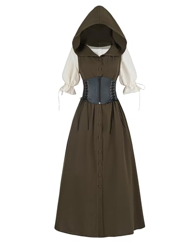 FCCAM Tauriel Kostüm Gothic Kleid Damen Mittelalter Fasching Kostüm Viking Kostüm Robin Hood Kostüm Magier Kostüm Krieger Kostüm Hexenkleid,XXL FCCAM Tauriel Kostüm Gothic Kleid Damen Mittelalter Fasching Kostüm Viking Kostüm Robin Hood Kostüm Magier Kostüm Krieger Kostüm Hexenkleid,XXL von FCCAM