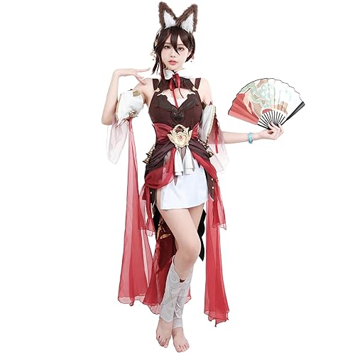 FCCAM Tingyun Cosplay Honkai: Star Rail Cosplay Tingyun Cosplay Kostüm Halloween Anzug Full Set für Frauen L von FCCAM