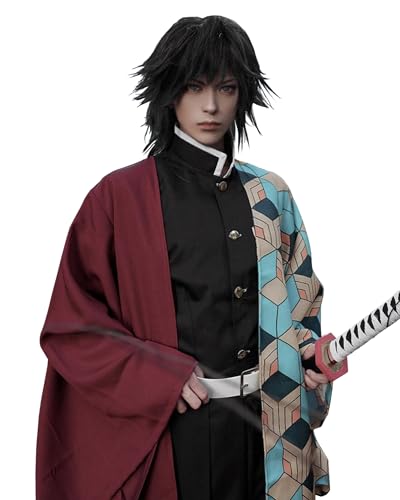 FCCAM Tomioka Giyuu cosplay Kostüm Giyuu Kimono Halloween vollständiger Satz Erwachsene M von FCCAM