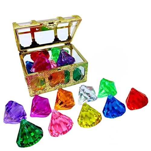 Lseqow 10 Stück Tauchjuwel Pool Spielzeug,Großes Kinder Diamant Spielzeug, Bunte Diamanten Set mit Schatz Piraten Box, Unterwasser Schatzkiste Tauchen Edelsteine für Kinder Lseqow 10 Stück Tauchjuwel Pool Spielzeug,Großes Kinder Diamant Spielzeug, Bunte Diamanten Set mit Schatz Piraten Box, Unterwasser Schatzkiste Tauchen Edelsteine für Kinder von FCHMY