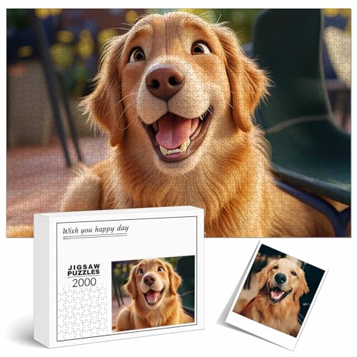 FCLYDER Puzzle von eigenem Foto, Fotopuzzle 35, 70,120, 200, 300, 500, 1000, 1500, 2000, 3000 Teile, Individuelles Puzzle mit eigenem Foto, Gestalte Dein Individuelles Fotopuzzle für Valentinstag FCLYDER Puzzle von eigenem Foto, Fotopuzzle 35, 70,120, 200, 300, 500, 1000, 1500, 2000, 3000 Teile, Individuelles Puzzle mit eigenem Foto, Gestalte Dein Individuelles Fotopuzzle für Valentinstag von FCLYDER
